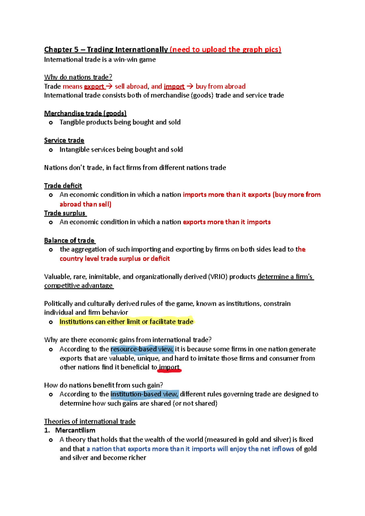 Chapter 5 - These are notes from the textbook readings - Chapter 5 ...