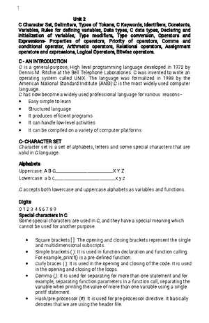 Algorithm and Flowchart-4 - C programming - MG University - Studocu