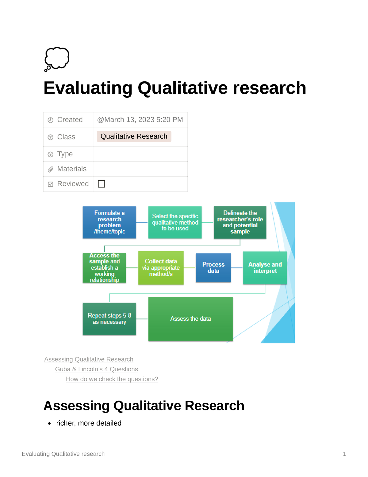 how to critically evaluate a qualitative research paper