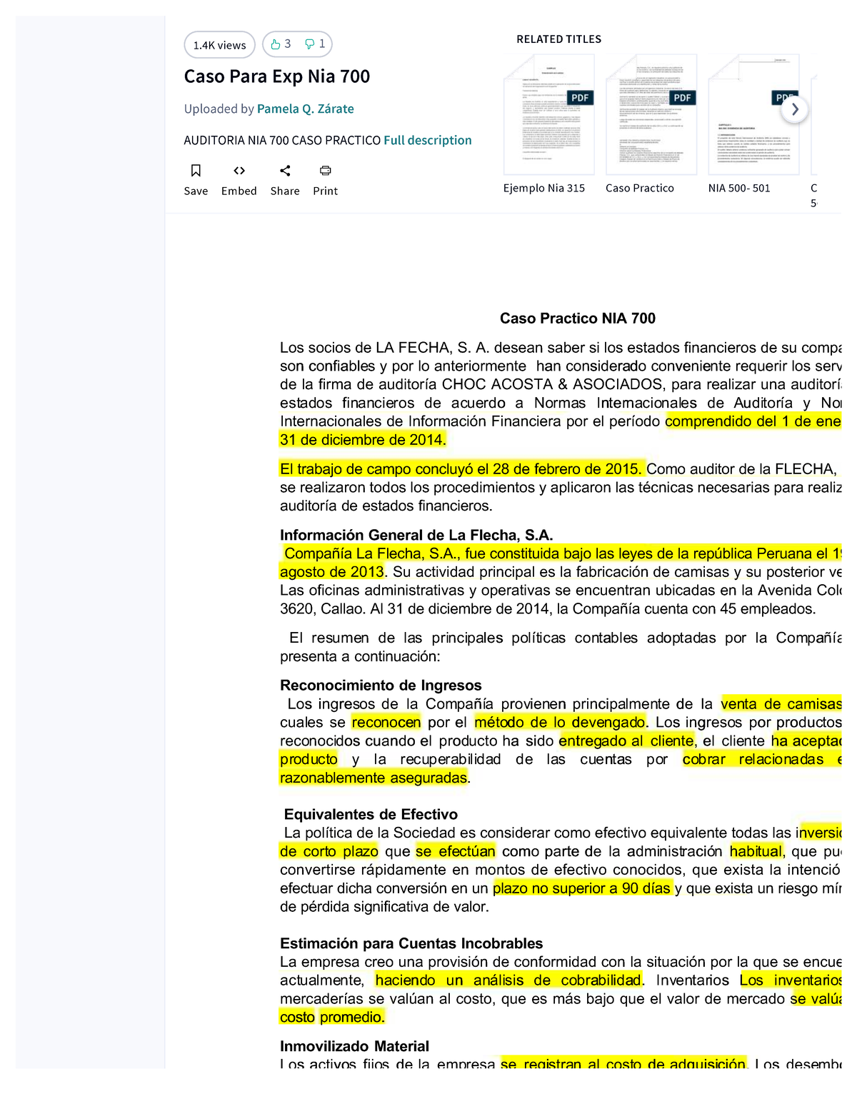 Pdfcasoparaexpnia700 compress Caso Para Exp Nia 700 Uploaded by