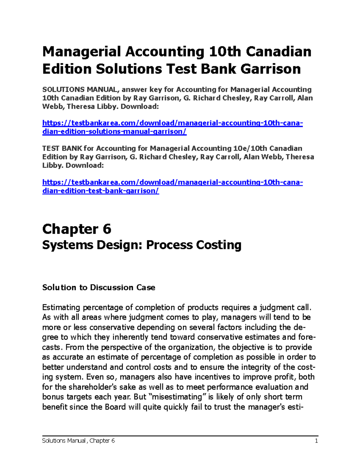 Managerial accounting test bank questions picture