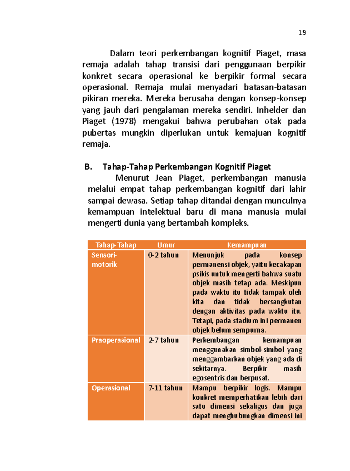 Dasar Psikologi Perkembangan-9 - 19 Dalam Teori Perkembangan Kognitif ...