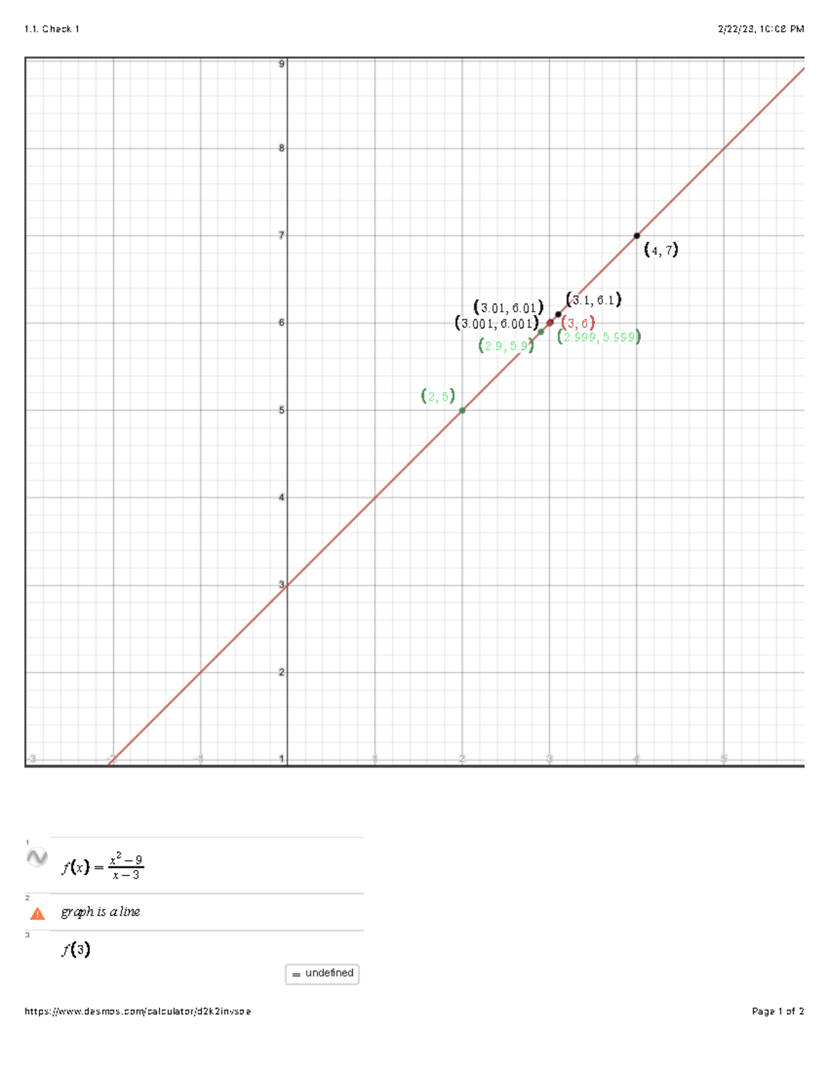 1.1. Check 1 - Desmos Ch. 1.1 help. - Check 1 2/22/23, 10:08 PM desmos ...