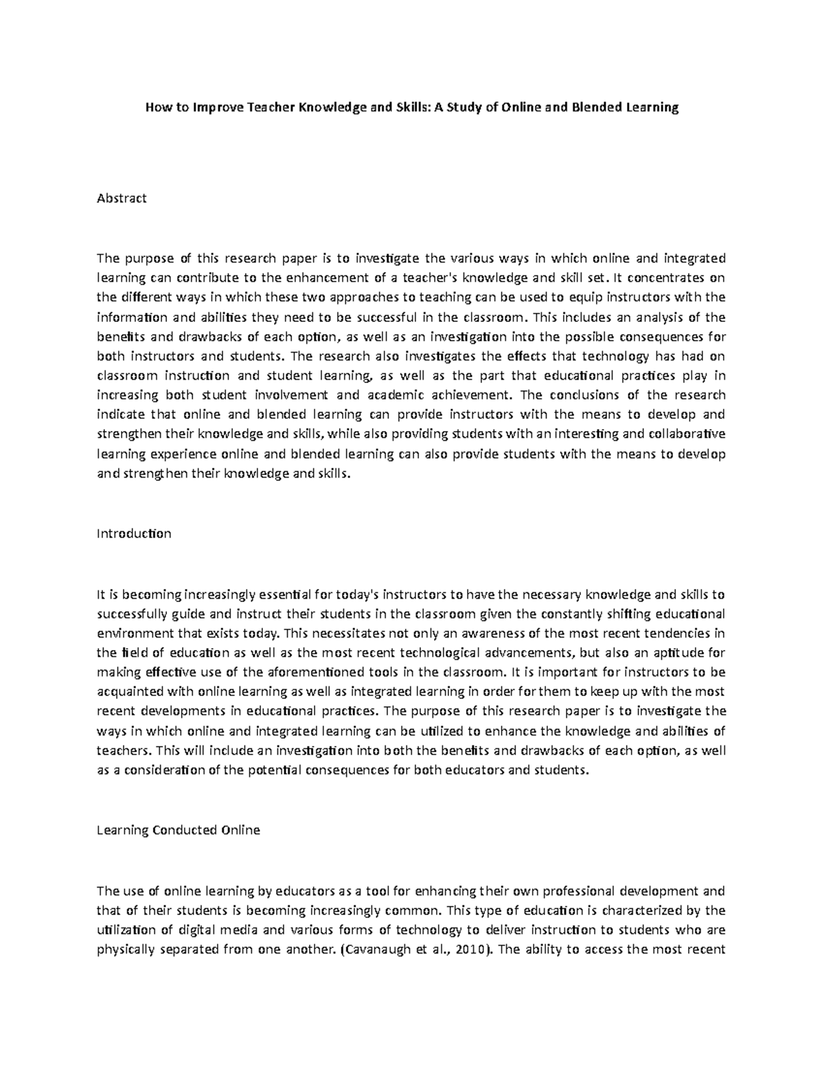 How to Improve Teacher Knowledge and Skills - It concentrates on the ...