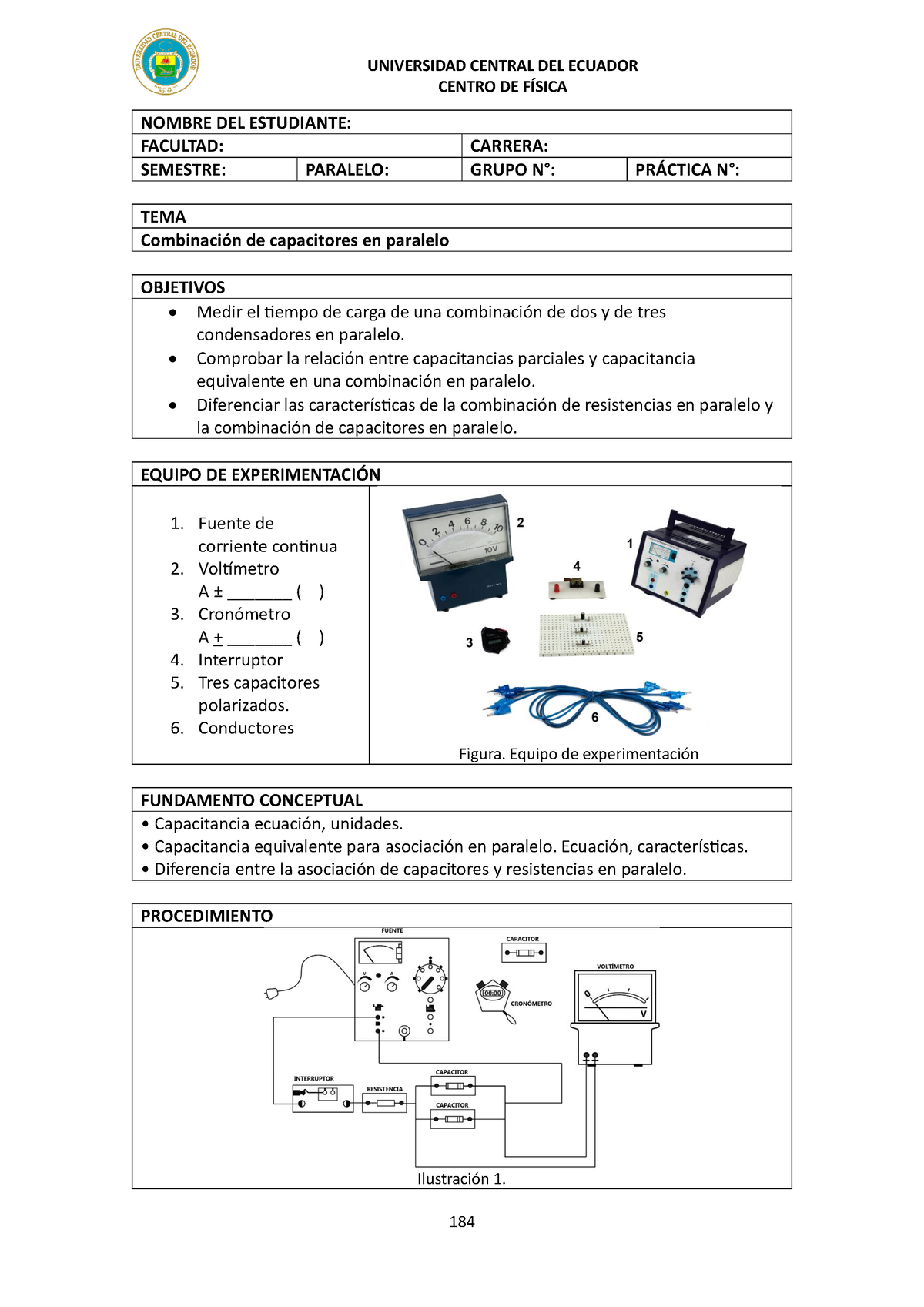 67 Combinación De Capacitores En Paralelopdf Descargar Universidad Central Del Ecuador 2263