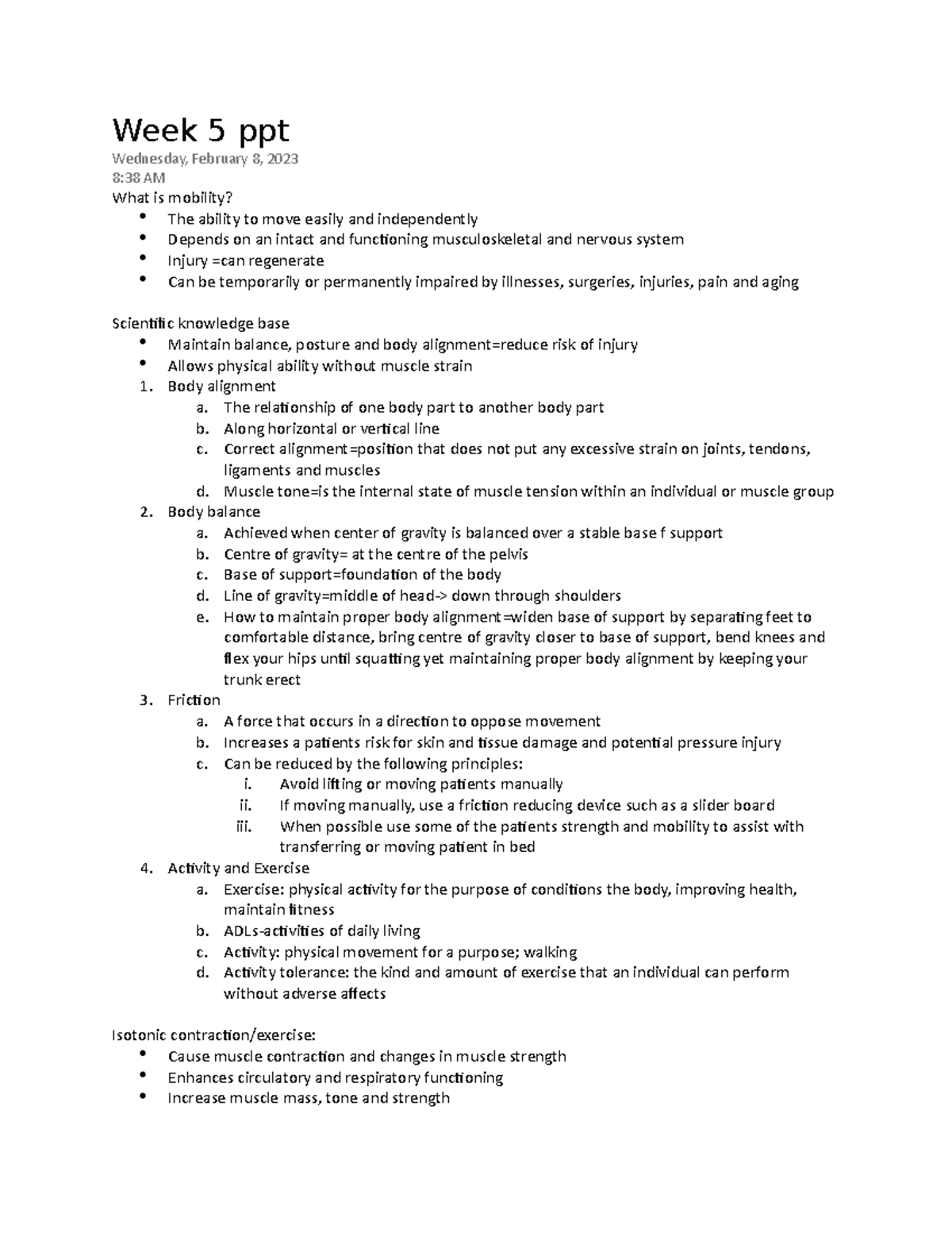 Week 5 Pnur 104 - PNUR 104 week 5 lecture notes - Week 5 ppt Wednesday ...