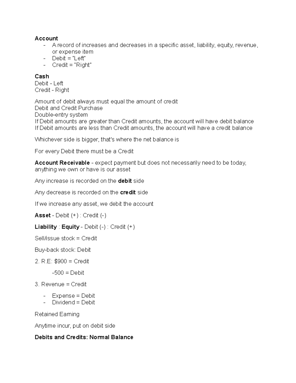 Ch. 2 The Recording Process Part 1 - Account - A record of increases ...