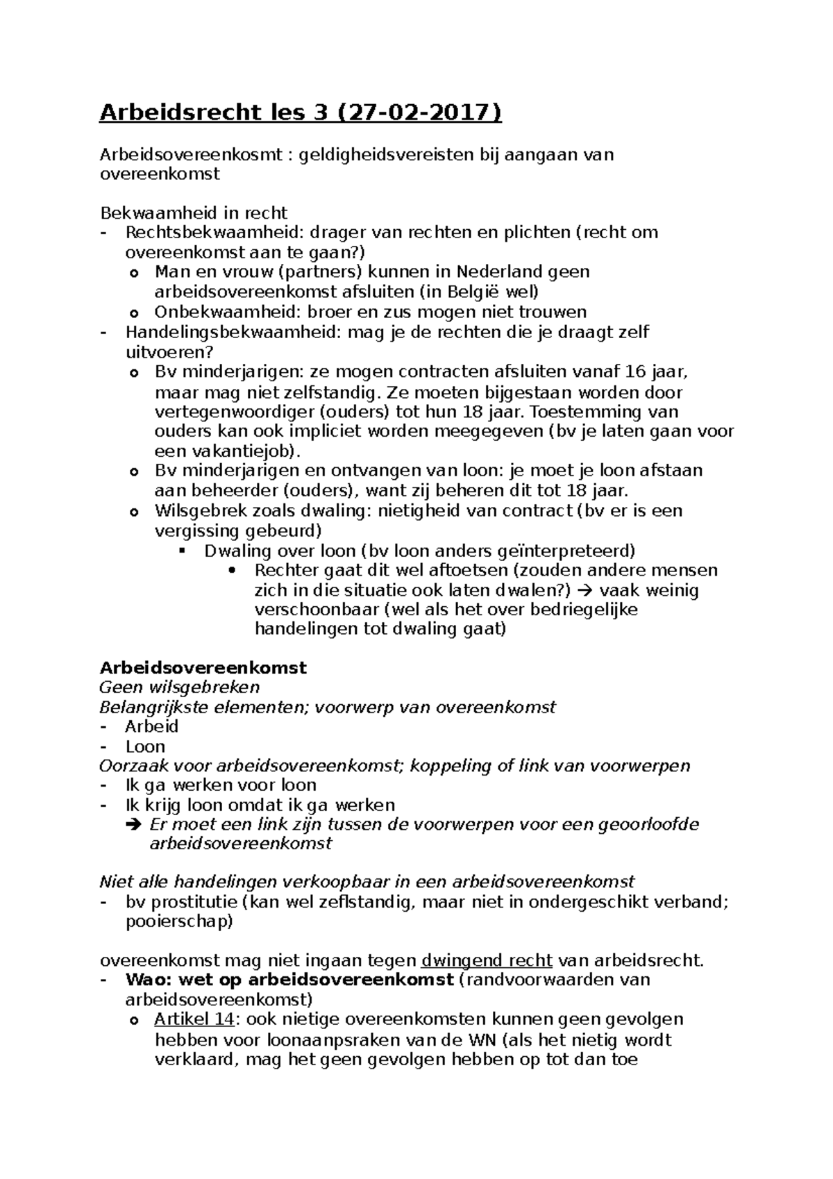 arbeidsrecht voor prostituees