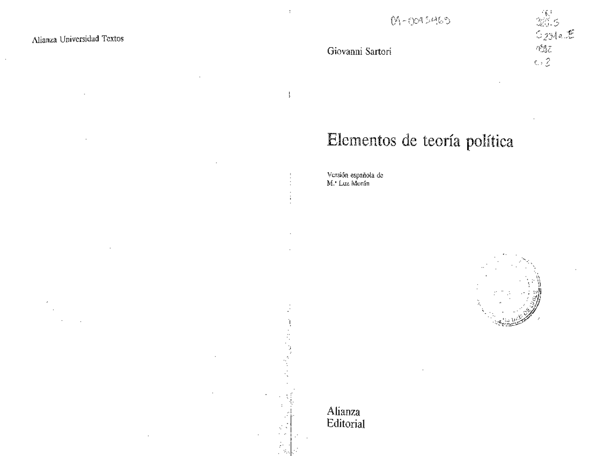 02 sartori-giovanni - Elementos de teoría política, Madrid, Alianza