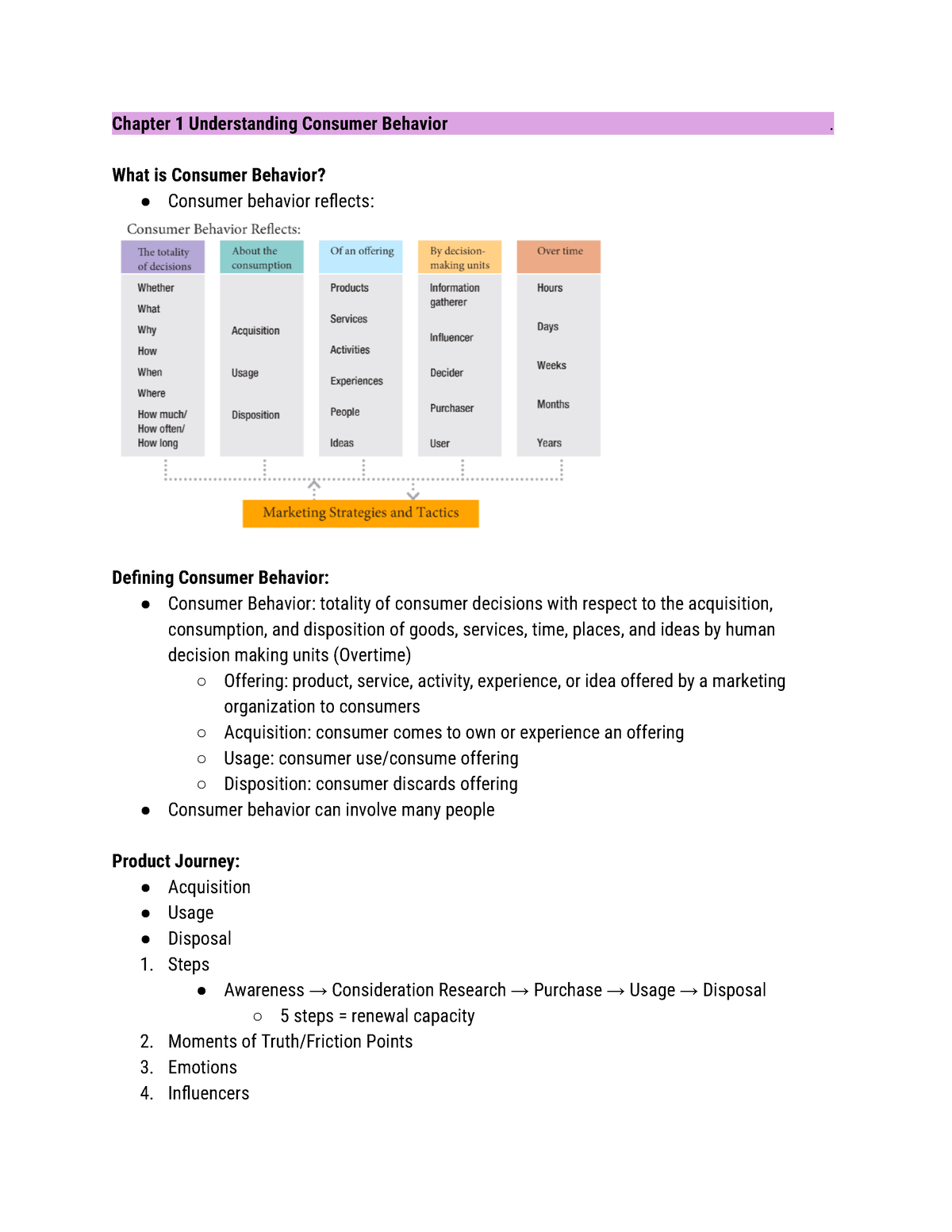 MKTG 3041 (001) Buyer Behavior - Chapter 1 Understanding Consumer ...