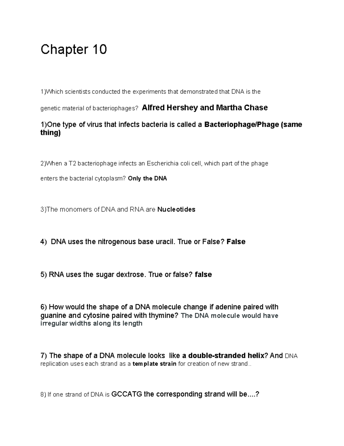 Exam 4 CH 10, 13-15 - Study Guide - Chapter 10 1)Which scientists ...
