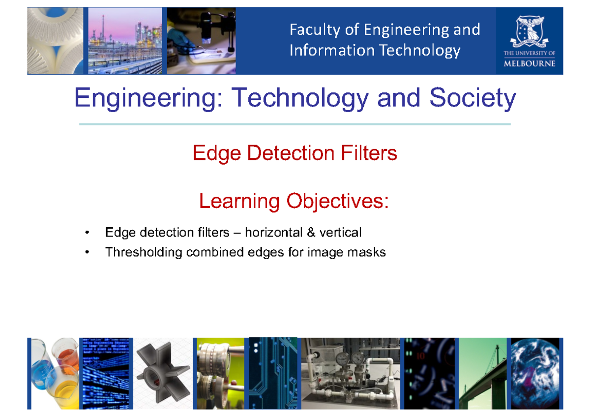 4 - Edge Detection Filters - Faculty of Engineering and Information ...