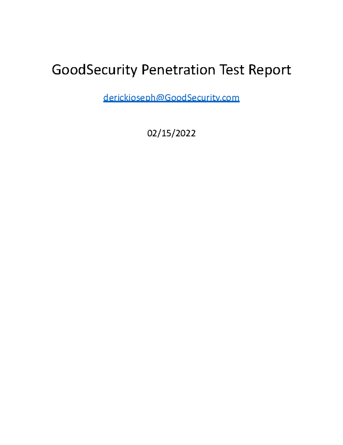 GoodSecurity Penetration Test Report 2022 - GoodSecurity Penetration ...