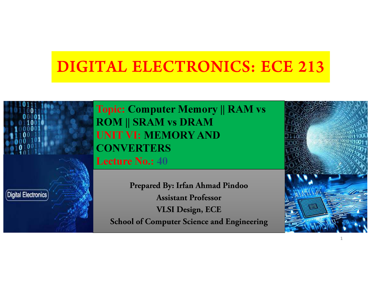 Unit 6 Ece - Digital Electronics Ppts - DIGITAL ELECTRONICS: ECE 213 ...