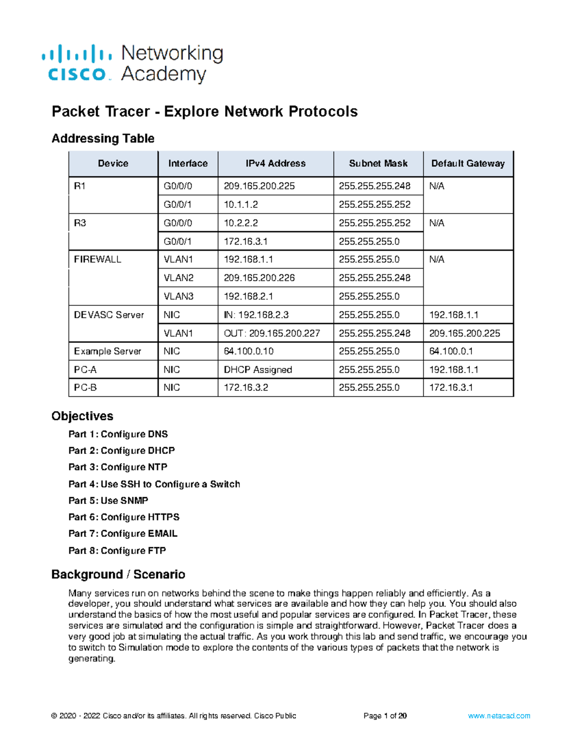 Liwanag Phoebekelly LAB4-2 - Addressing Table Device Interface IPv4 ...