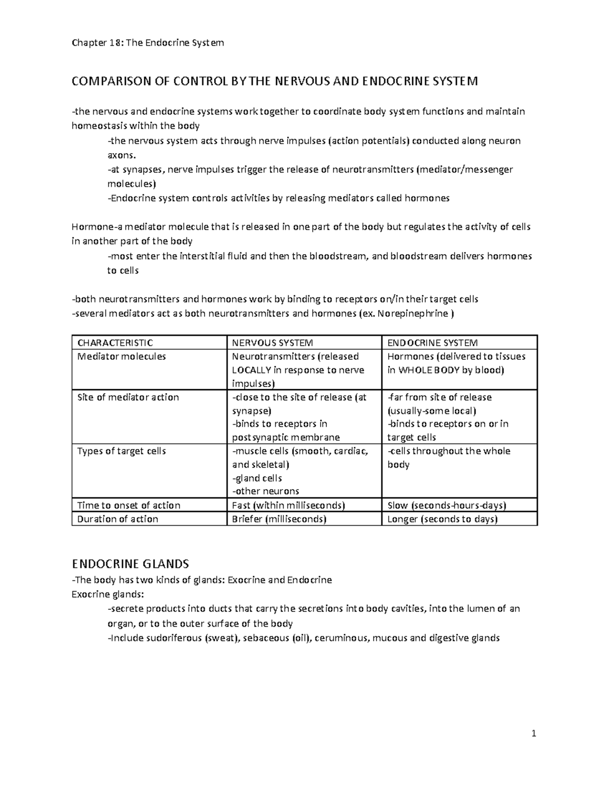 chapter-18-notes-chapter-18-the-endocrine-of-control-the-nervous-and