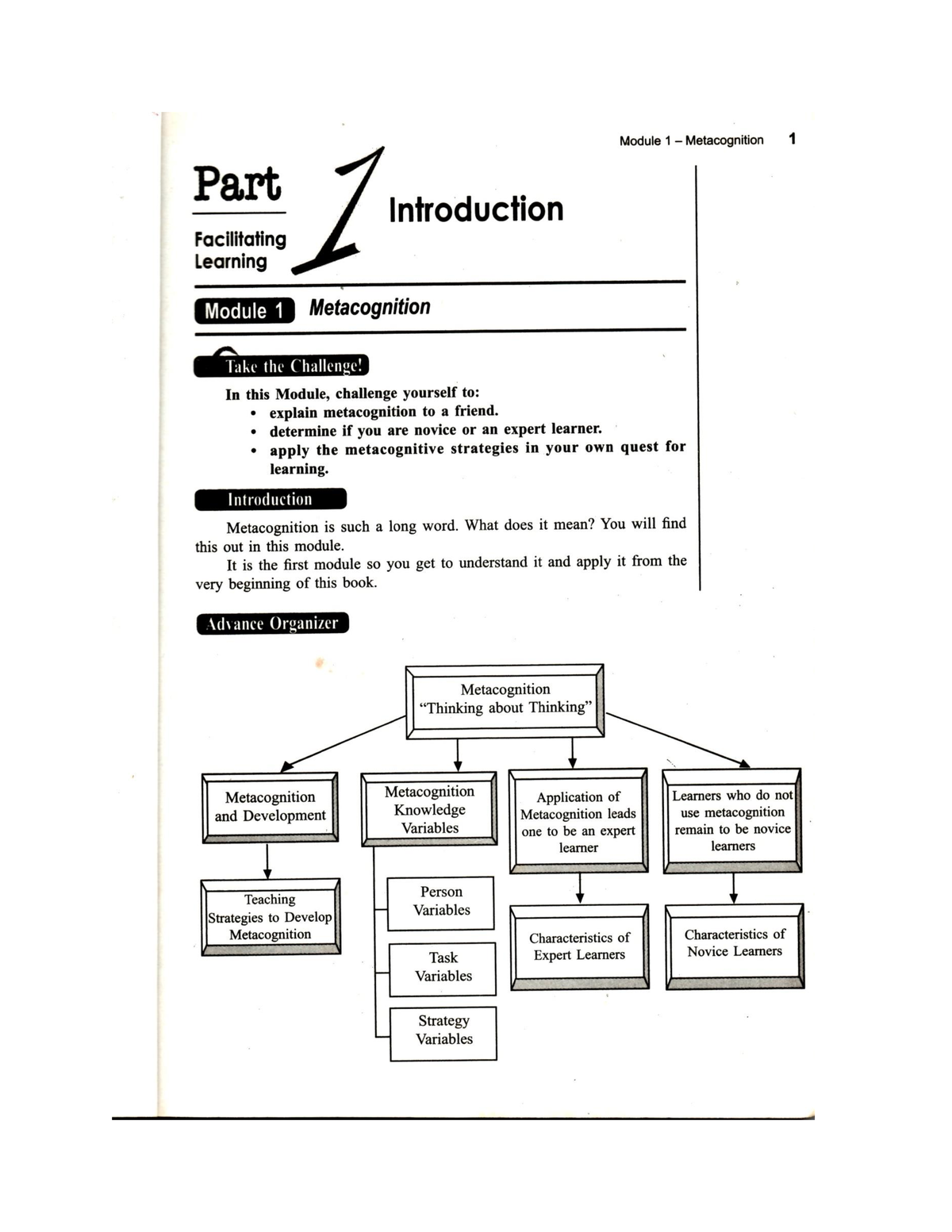 Module-1-Metacognition - BSE English - Studocu