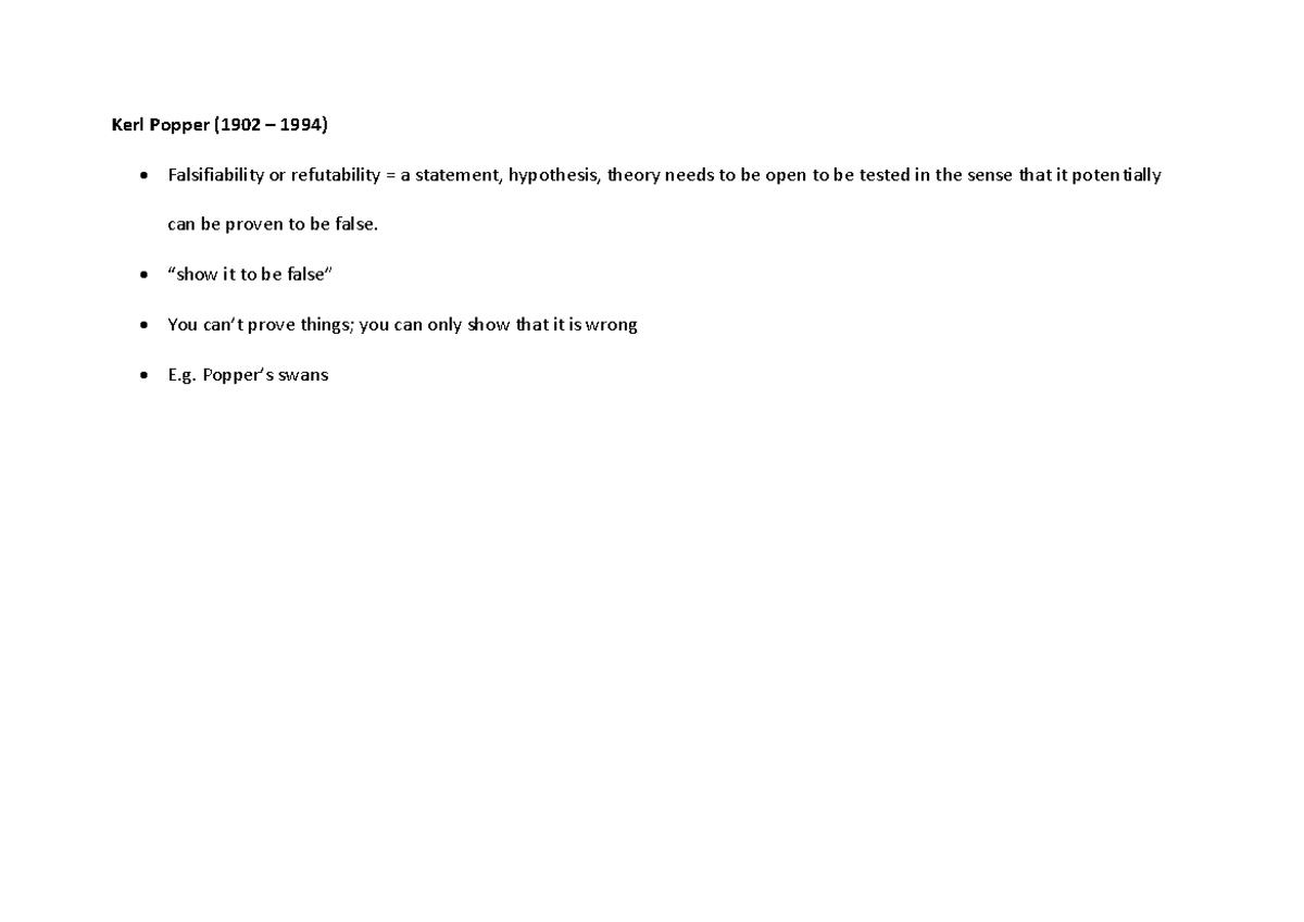 Ice-pick lobotomy - PSY1001 - Kerl Popper (1902 – 1994 ...