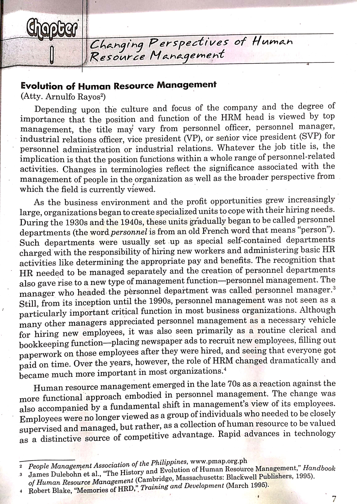 Chapter-1-HRM - Author: Crispina R. Corpuz - Human Resources Management ...