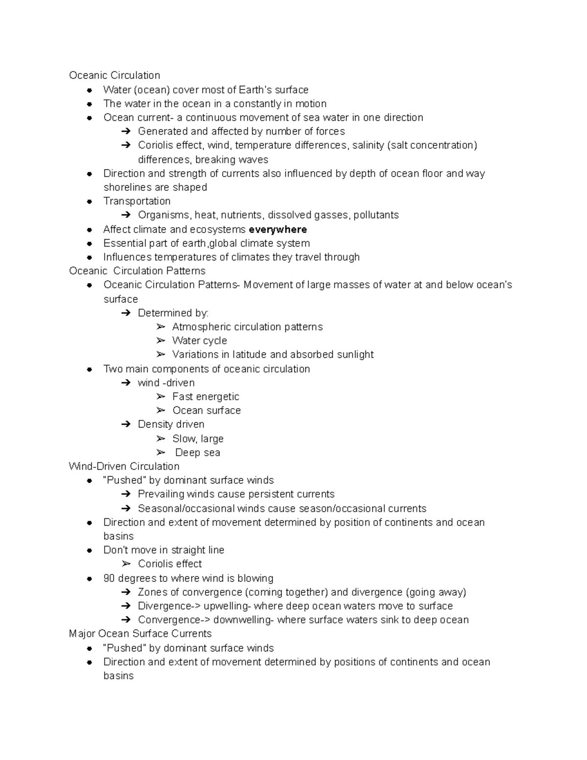 Stu Docu-4 - Professor: Alanna Higgins GEOG 107 Lecture Notes - Oceanic ...