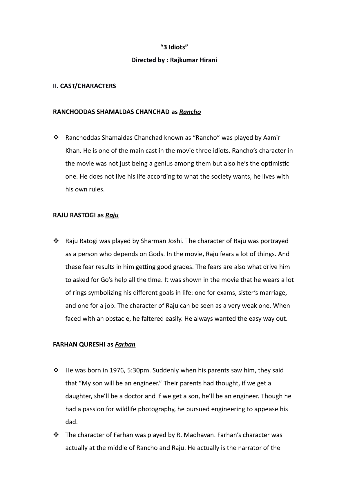 3 idiots movie review essay pdf