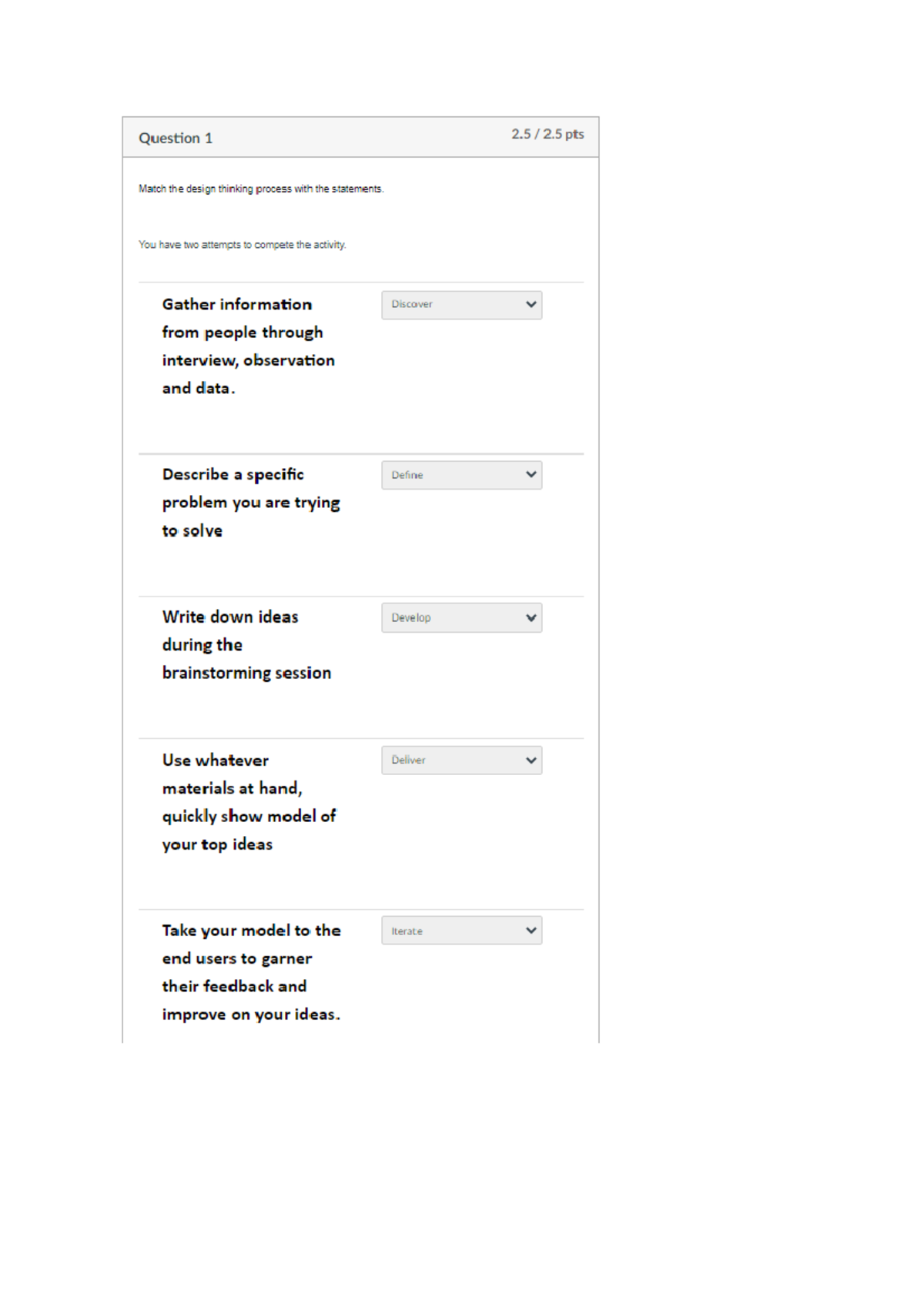 Quiz1 MPU Design Thinking - Studocu