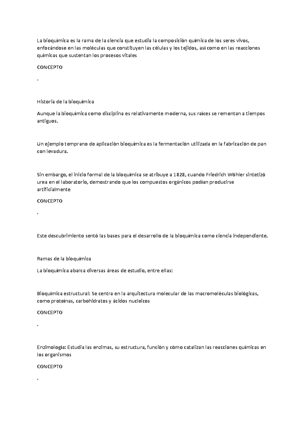 Bioquimica 1 ni idea aa La bioquímica es la rama de la ciencia que