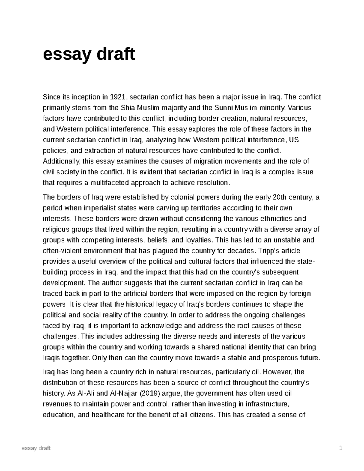 954ee3d4-9ab6-45cf-97ba-2d950f8a92de essay draft - essay draft Since ...