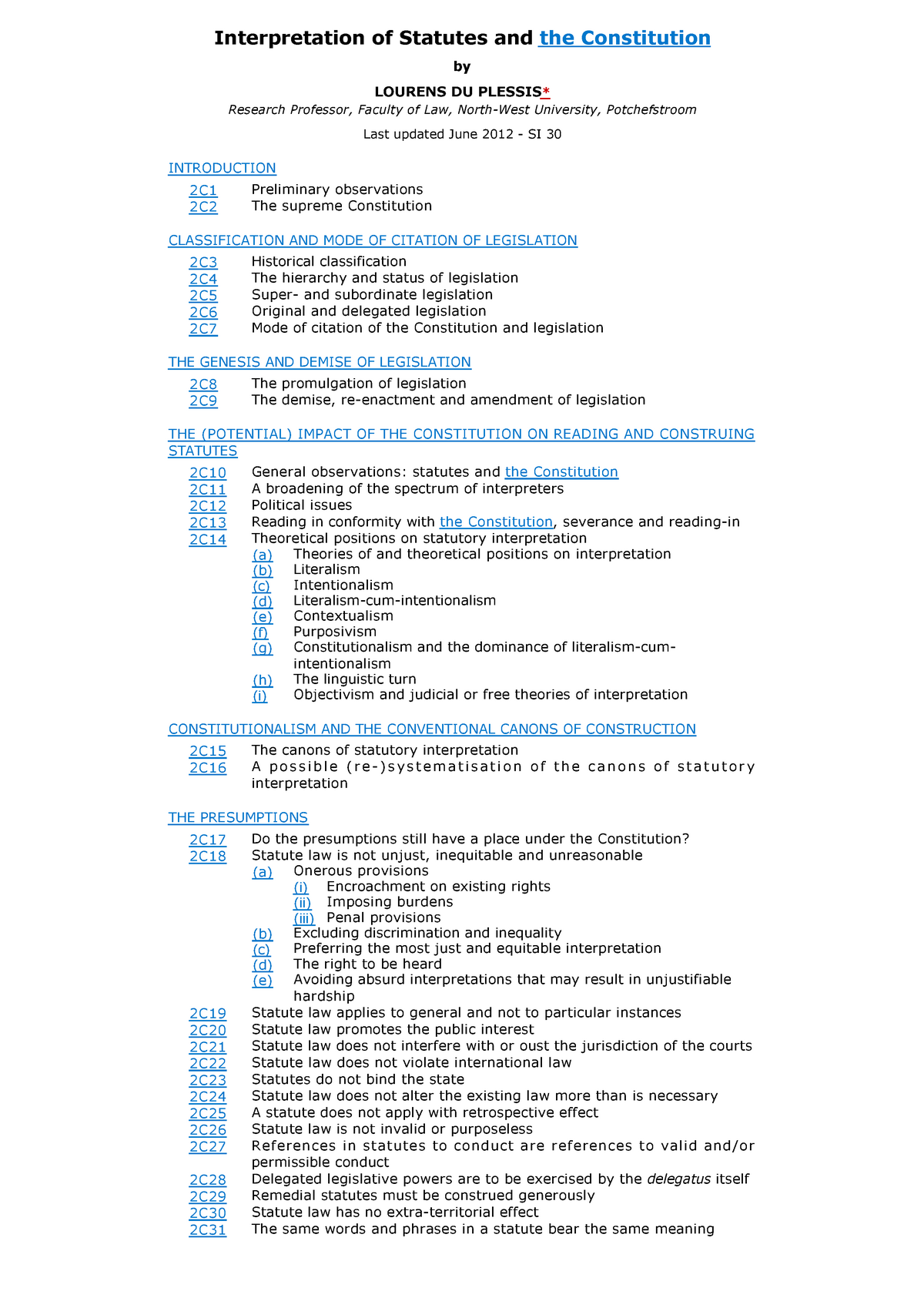 Interpretative Theory For Statutory Interpretation - Interpretation Of ...