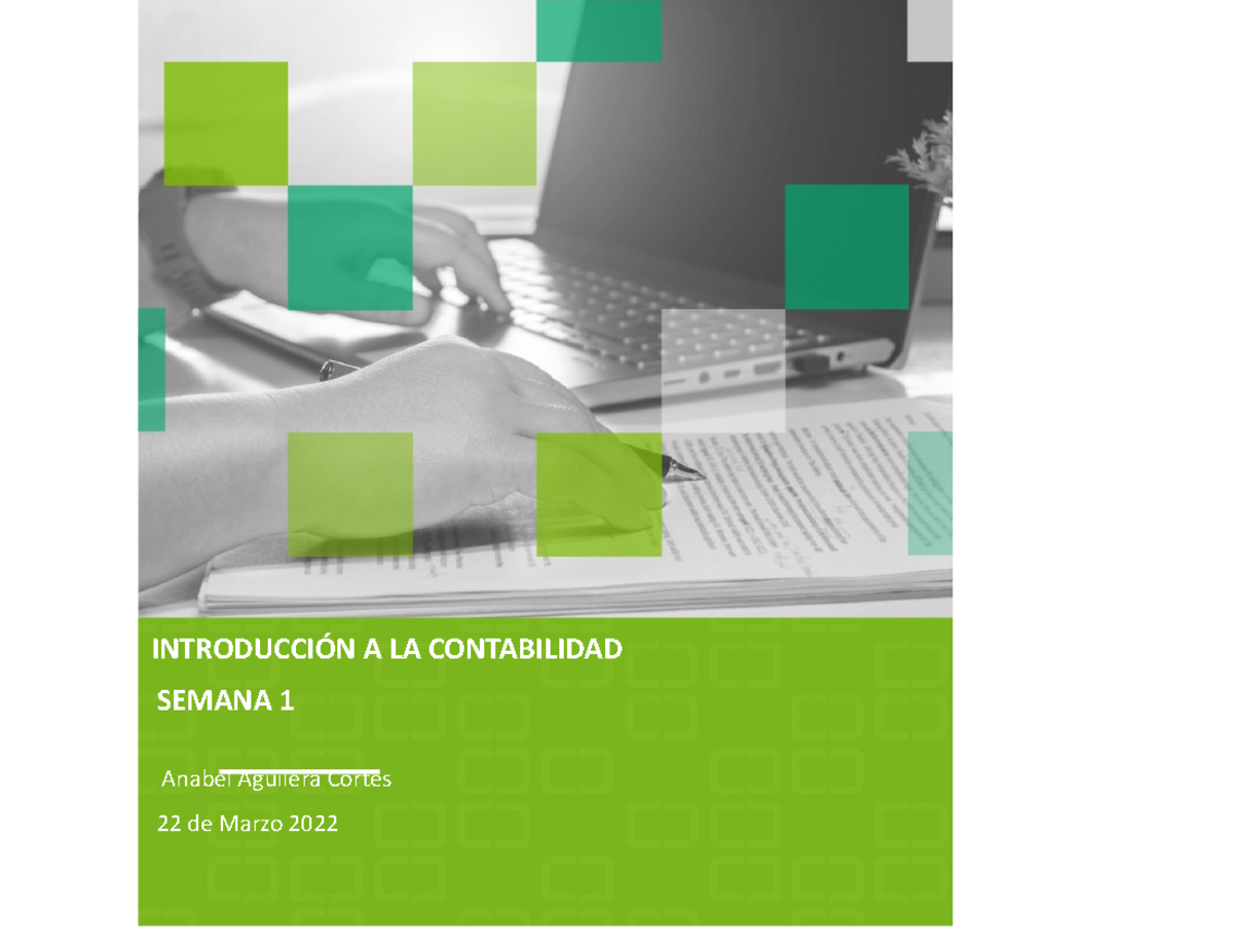 Tarea Semana 1 Contabilidad Procesos Contables - INTRODUCCIÓN A LA ...