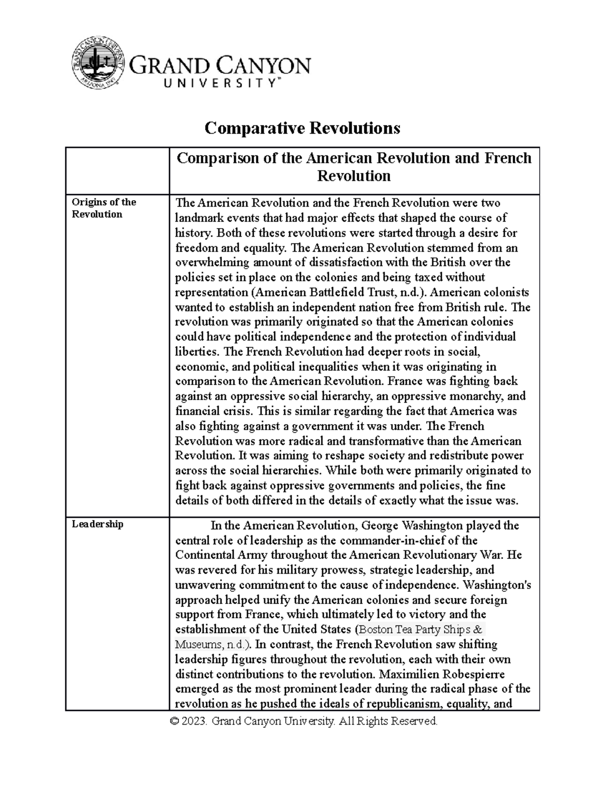 HIS386 Topic 3 Comparative Revolutions Comparison of the American(04)