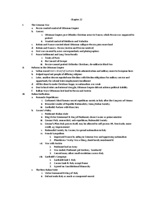 HIST 102 Exam #1 Review Sheet - HIST 102 Fall 2023 Exam # Review Sheet ...