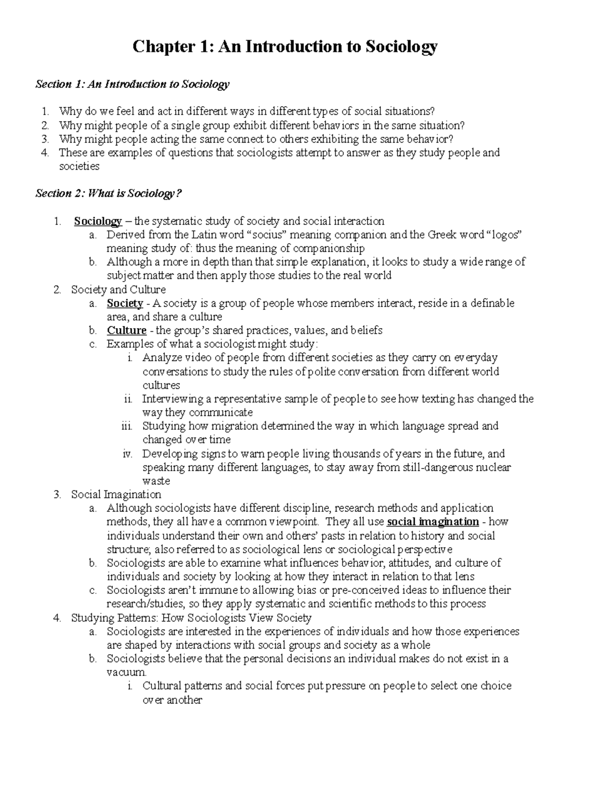 Chapter 1 Notes - Dr. Roy Ch. 1 - Chapter 1: An Introduction to ...