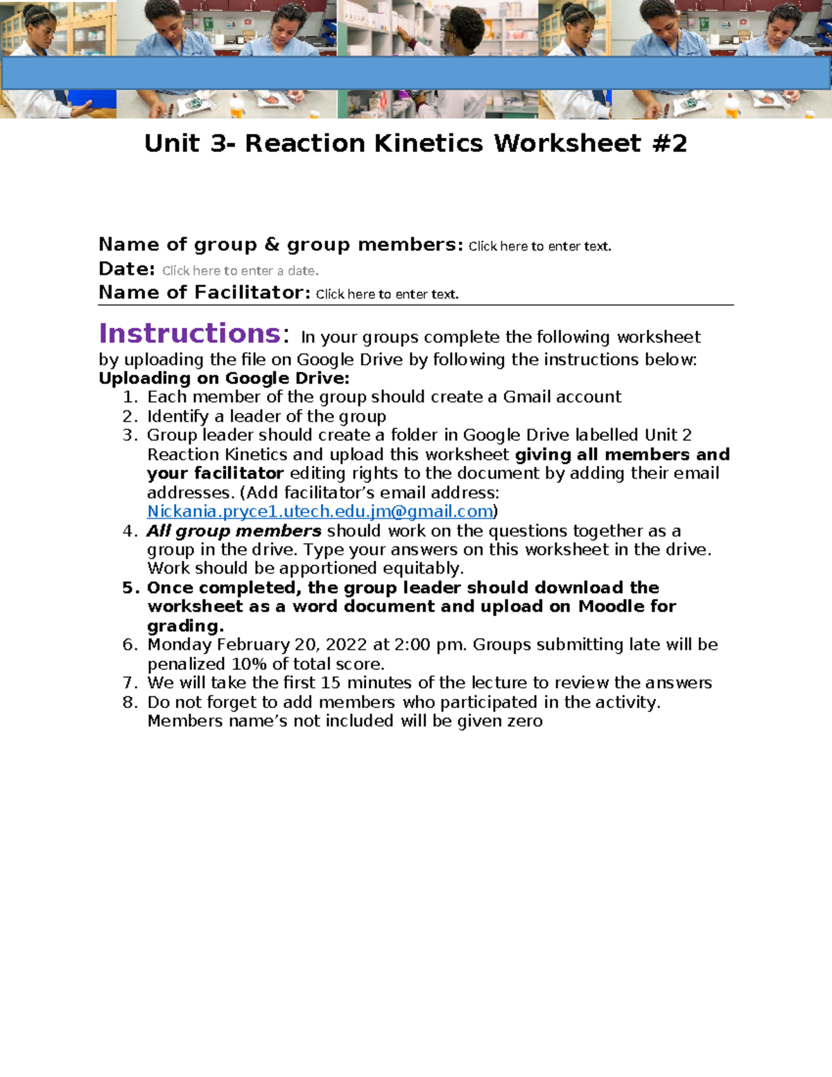 Reaction Worksheet 2 Unit 3 Reaction Worksheet
