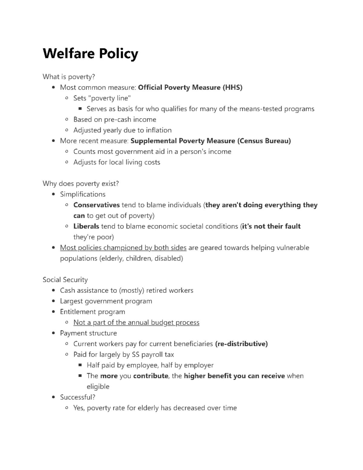 welfare-policy-govt-350-studocu