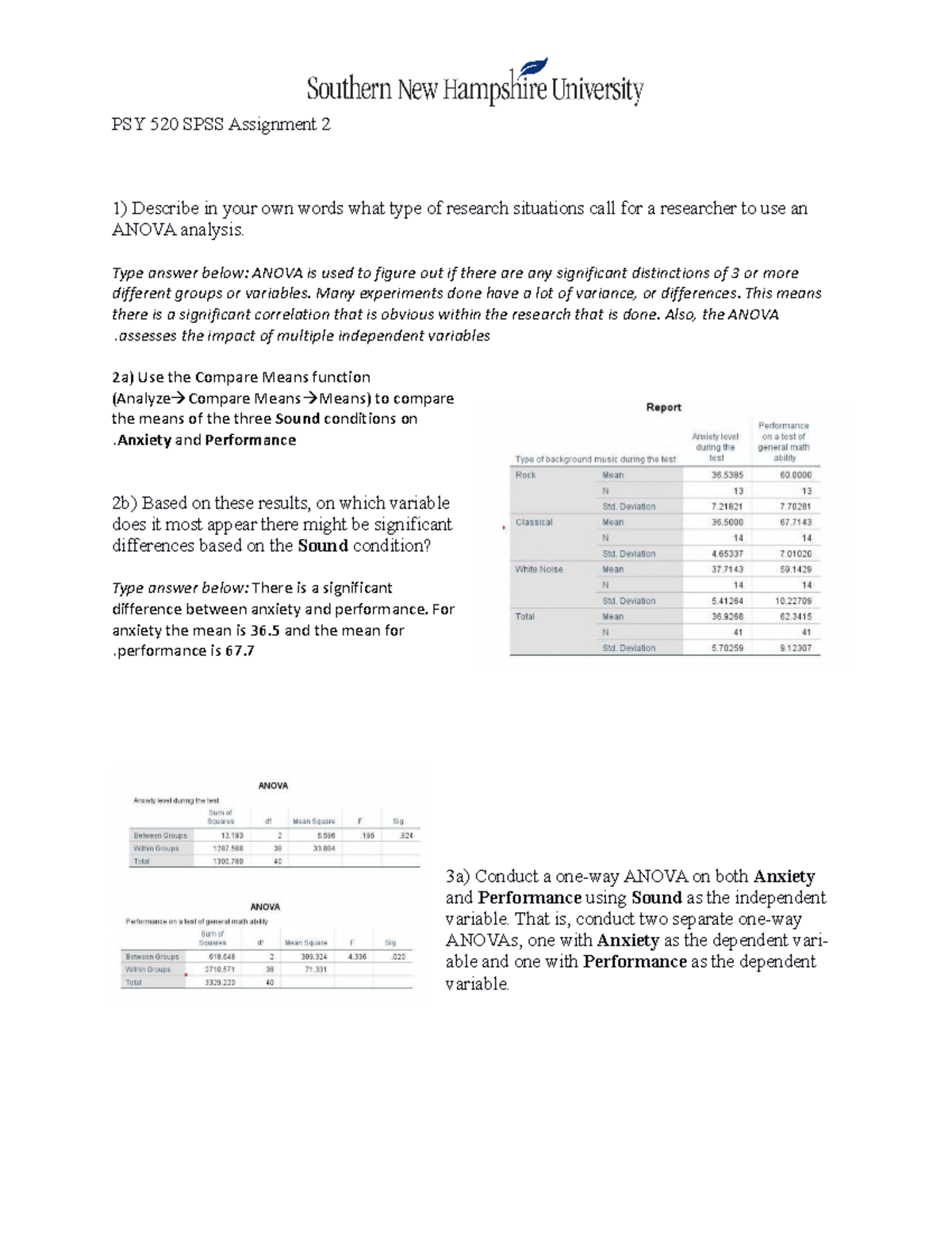 spss assignment 2