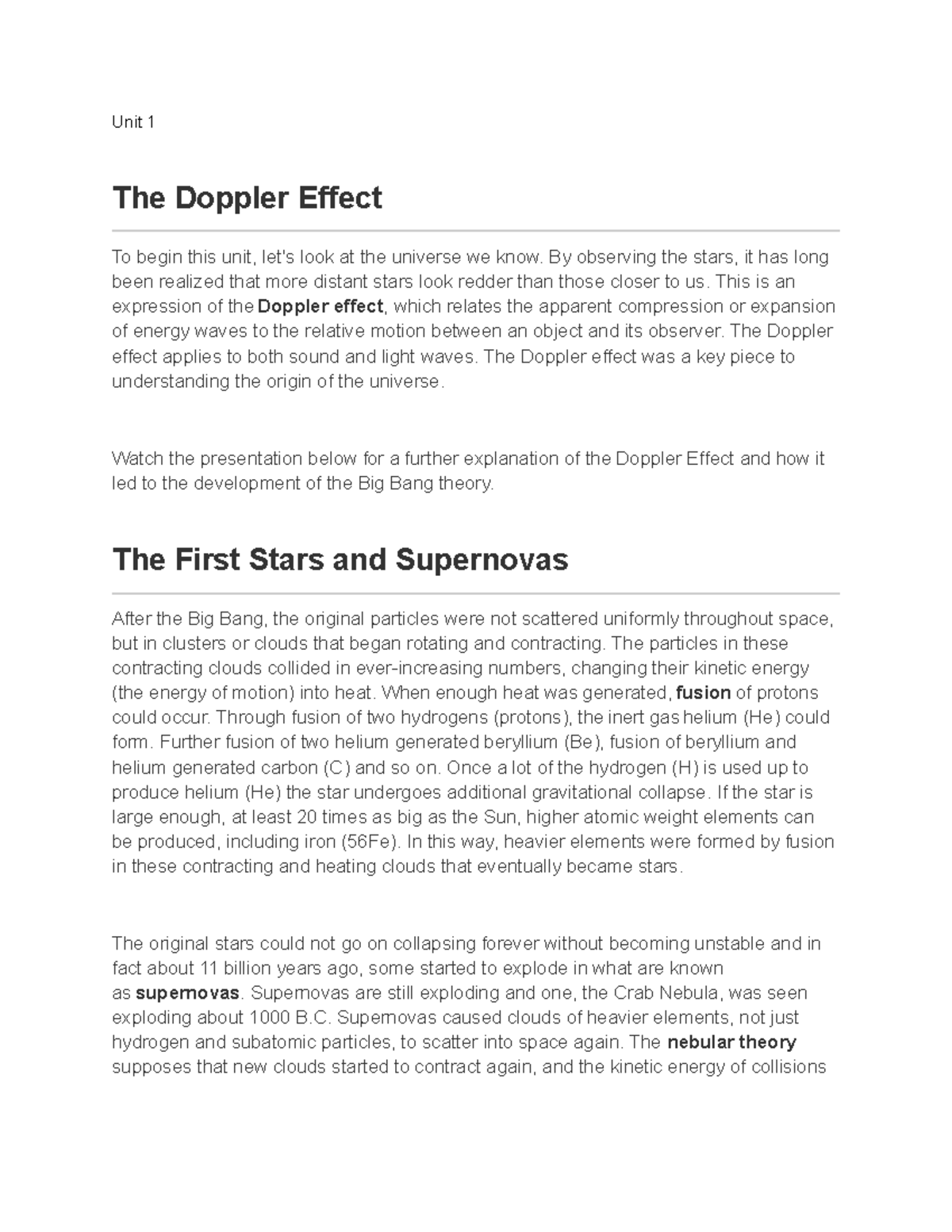 ENVS 1060 Class Notes F22 UOG - Unit 1 The Doppler Effect To begin this ...