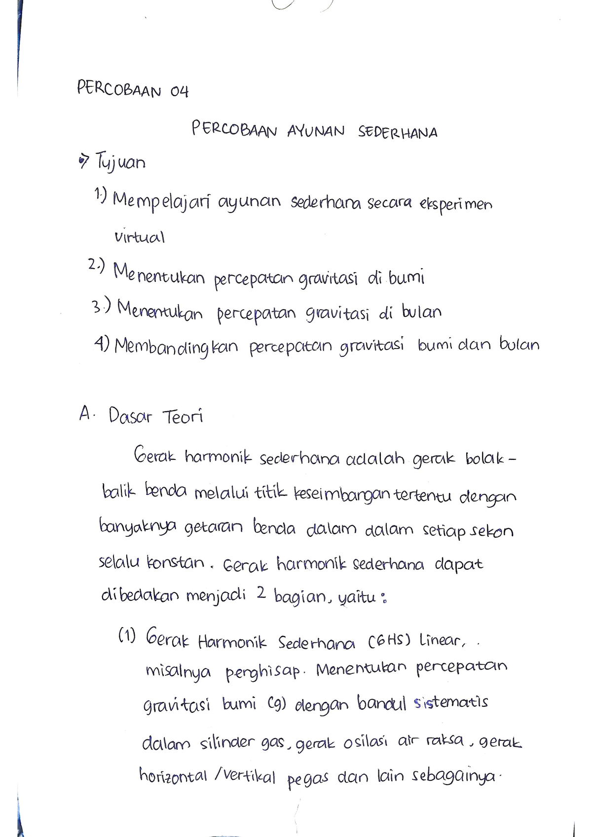 Doc - 02-11-20 - 19 - Praktikum Fisika - Percobaan 04 Mempraktekan Dan ...