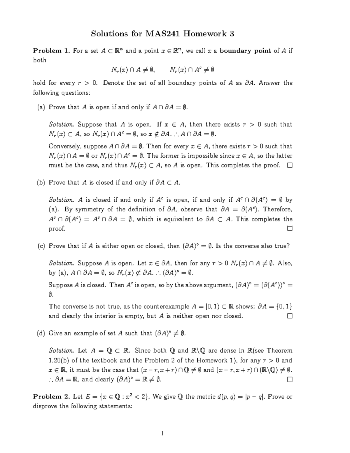 Mas241 Homework 3 Studocu