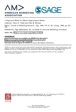 STAT 441 STAT 601 Exercise 1 2023 - ####### STAT 60 1_Excercise 1 Page ...
