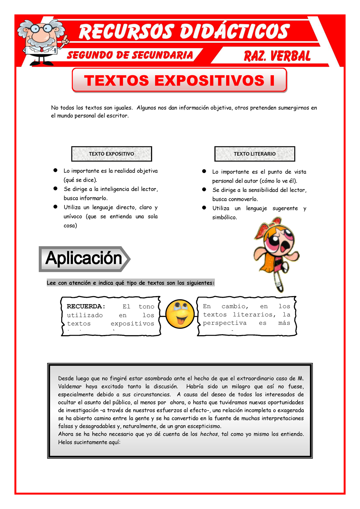 Los Textos Expositivos Para Segundo De Secundaria Textos Expositivos I No Todos Los Textos Son