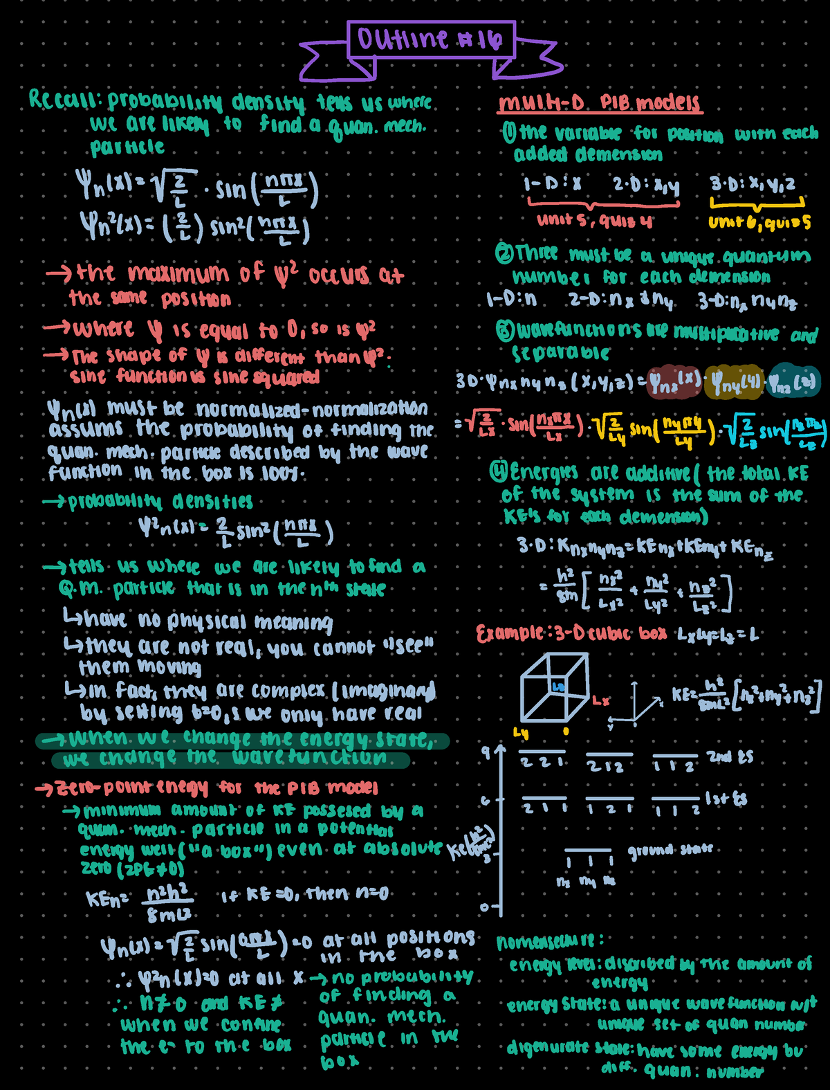 Outline #16 - Megan Daschbach - Outline 16 B Recall probability density ...