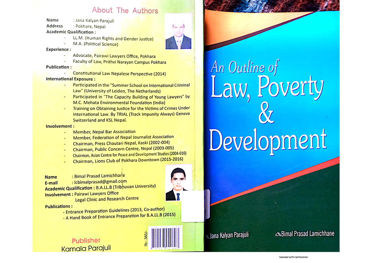 law poverty and development research paper