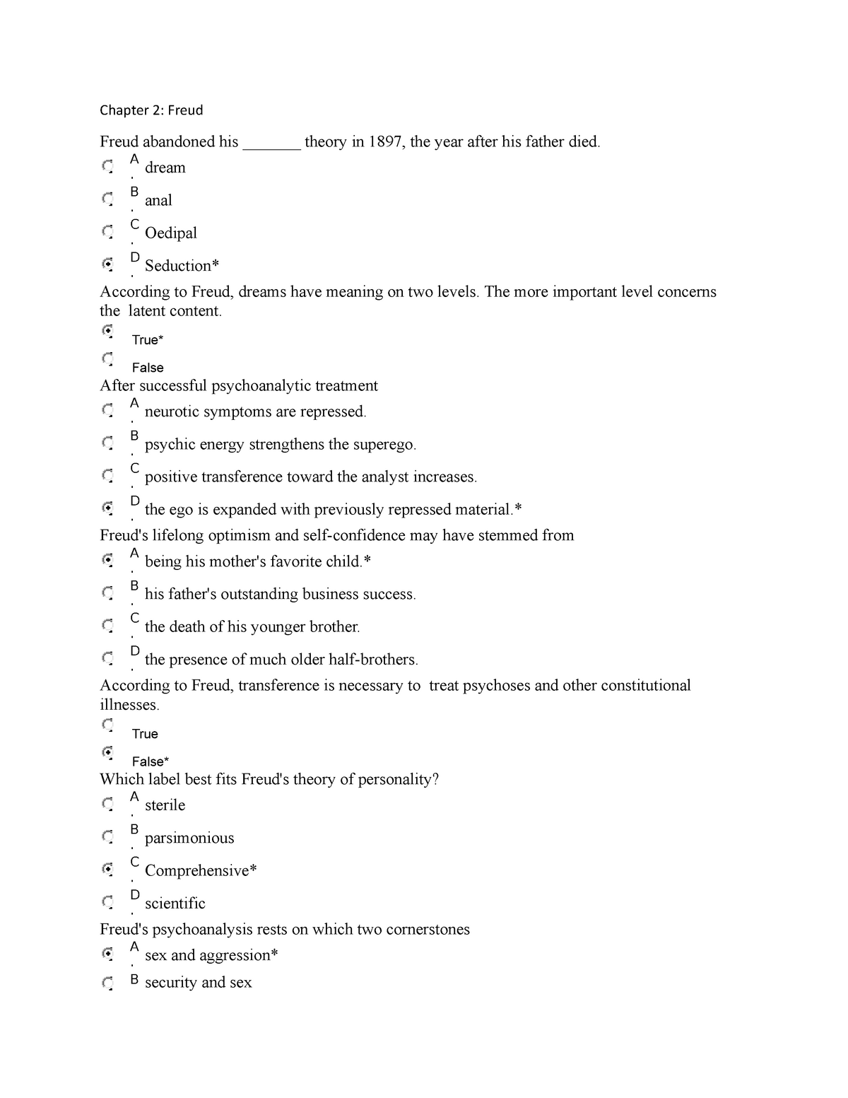 chapter-2-freud-psychology-multiple-choice-examination-2018