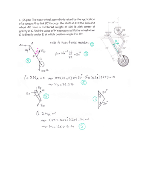 Statics - Practice Exam 1 - (25 Pts) A Student Wishes To Weigh Himself ...