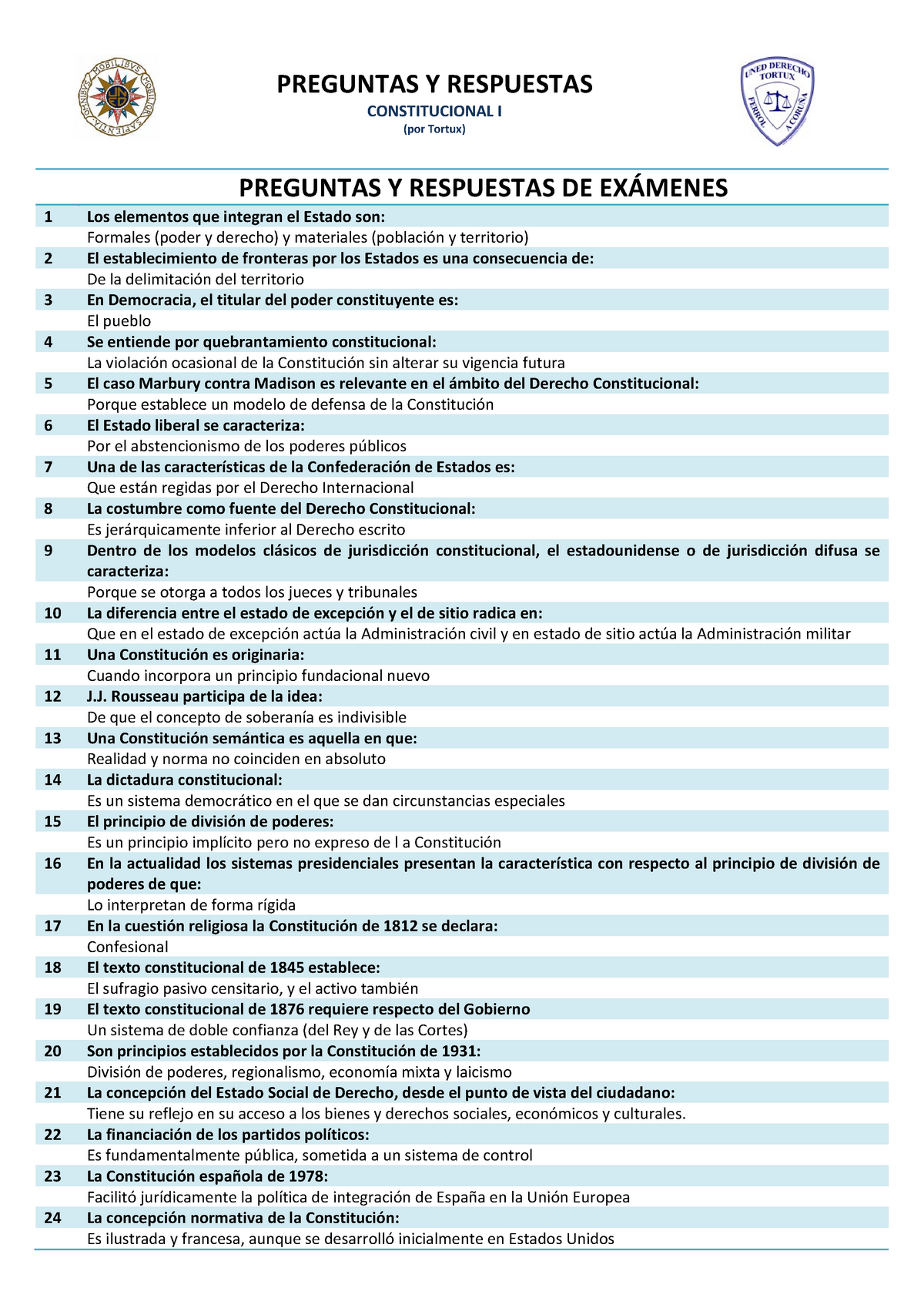 Guia De Preguntas Tipo Examen Preguntas Respuestas Pdf Studocu