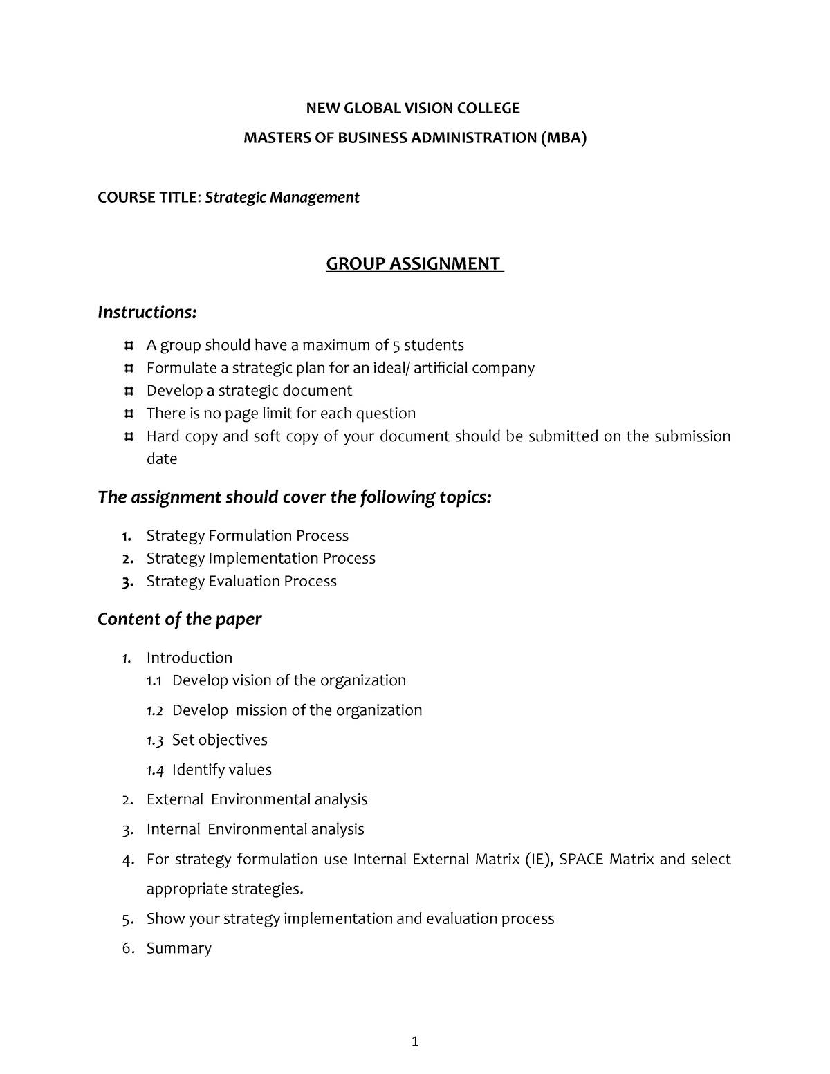 5.1 assignment money management summaries