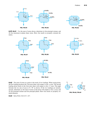 Andrew Pytel-4 - Complete Notes On Stresses In Beams - FIG. P5. Dimensions In Mm 40 1 M 1 M 2 KN ...