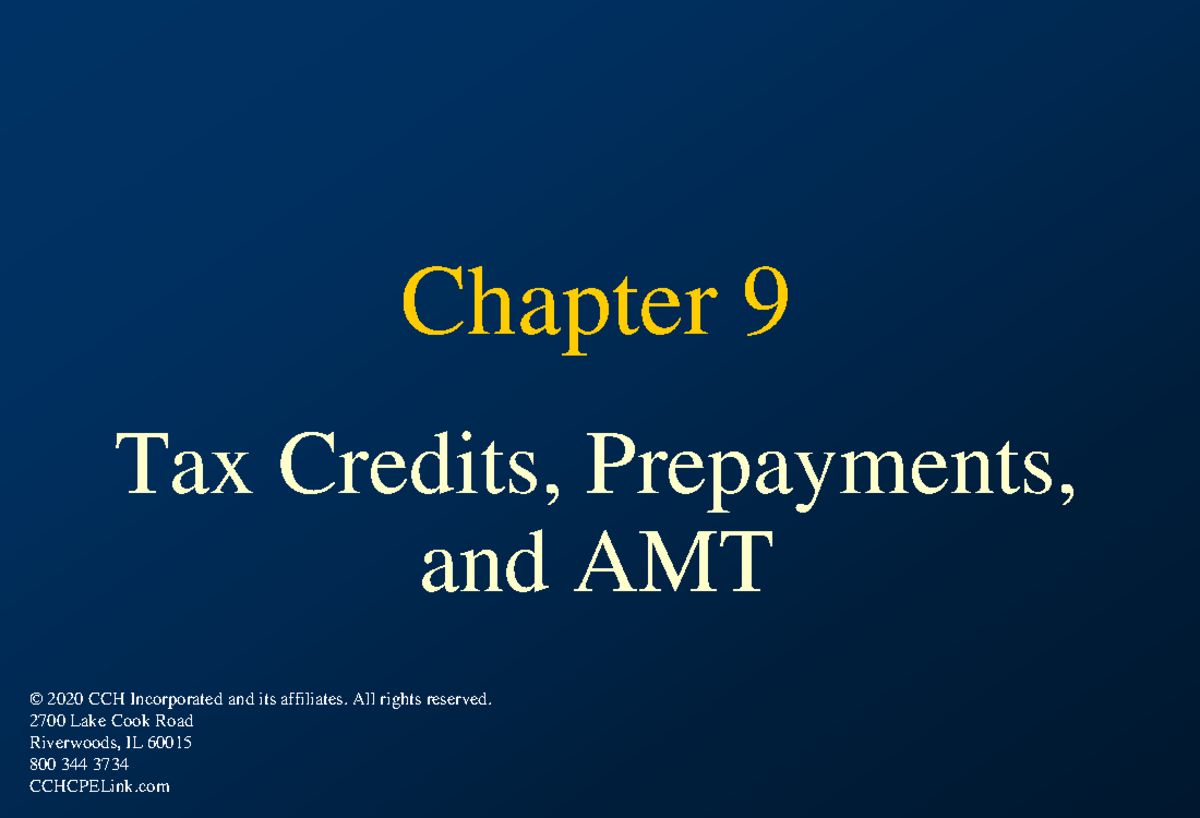 How Does Amt Tax Credit Work