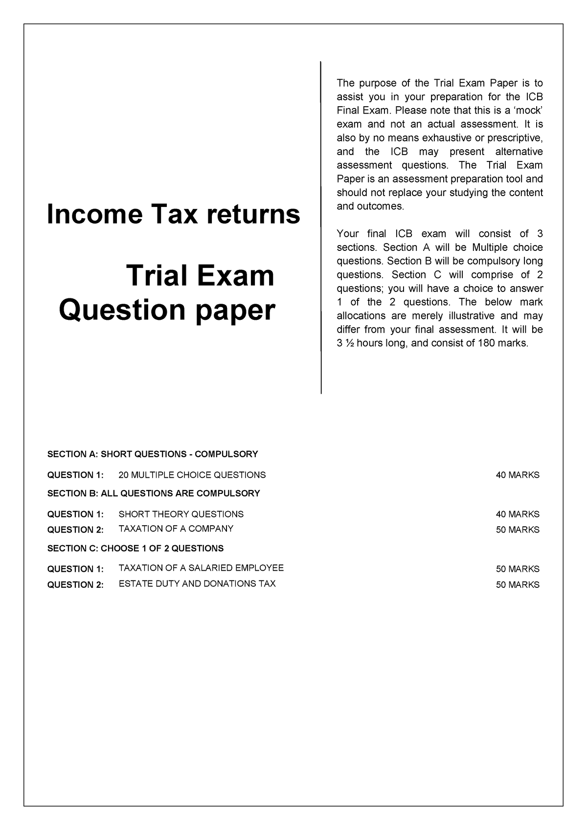 income-tax-returns-trial-exam-paper-pdf-section-a-short-questions